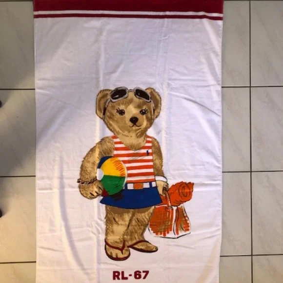 Polo Ralph Lauren Bath Ralph Lauren Beach Towel Bear Girl Swim